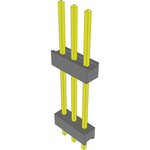 Conn Board Stacker HDR 3 POS 2.54mm Solder ST Top Entry Thru-Hole Bulk