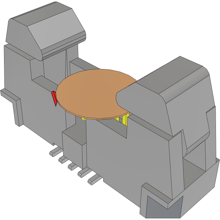 Samtec-EHF-105-01-S-D-SM-K Connector Headers and PCB Receptacles Conn Ejector Header HDR 10 POS 1.27mm Solder ST Top Entry SMD Tube
