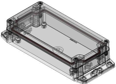 Serpac Electronic Enclosures-RBF63P06C10B  Black/Clear Polycarbonate Flange Mount Plastic Box Enclosure with Flanged Base	 <h4><strong>CALIFORNIA&nbsp;PROPOSITION</strong> ⚠️<strong>65&nbsp;WARNING</strong>⚠️</h4>