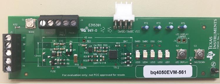 Texas Instruments-BQ4050EVM-561 Placas y kits de desarrollo de administración de potencia BQ4050 Battery Management Evaluation Board