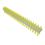 Conn Unshrouded Header HDR 50 POS 2.54mm Solder ST Top Entry Thru-Hole Bulk
