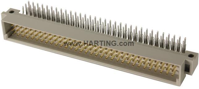 HARTING-09031965921 Steckverbinder, Mutterplatine Conn DIN 41612 M 96 POS 2.54mm Solder RA Thru-Hole
