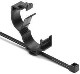 HellermannTyton-156-01092 null LOCKING OMEGA CLIP 10-14MM UNASSEMBLED WITH T50R PA66HIRHS BLACK 2000/CTN