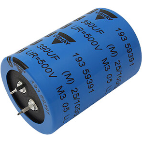 Vishay-MAL219359331E3 Kondensator, Aluminium Power High Ripple Current Miniaturized Snap-In, Aluminum Electrolytic Capacitor