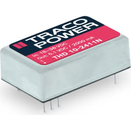 TRACO Electronic AG-THD 10-4811N 直流-直流转换器和开关式调节器模块 Module DC-DC 48VIN 1-OUT 5.1V 2A 10W 8-Pin DIP Module