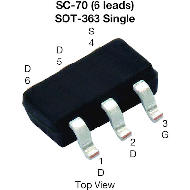 Vishay-SI1401EDH-T1-BE3 MOSFETs Trans MOSFET P-CH 12V 4A 6-Pin SC-70 T/R