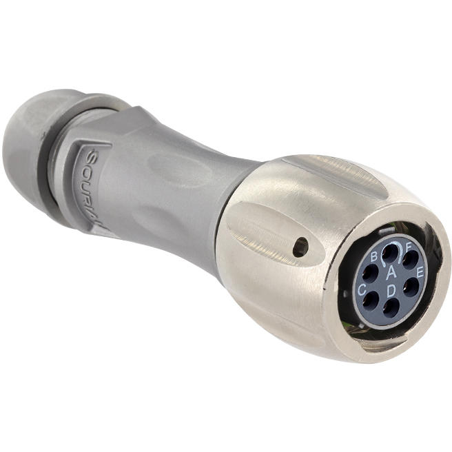 Eaton-UT0X6MS10E6SW Steckverbinder, rund Conn Circular SKT 6 POS Crimp ST Cable Mount 6 Terminal 1 Port