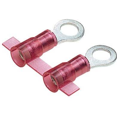 Panduit-PNF18-10R-3K 连接器端子 Ring Tongue Terminal 18-22AWG Copper Red 21.8mm Tin T/R