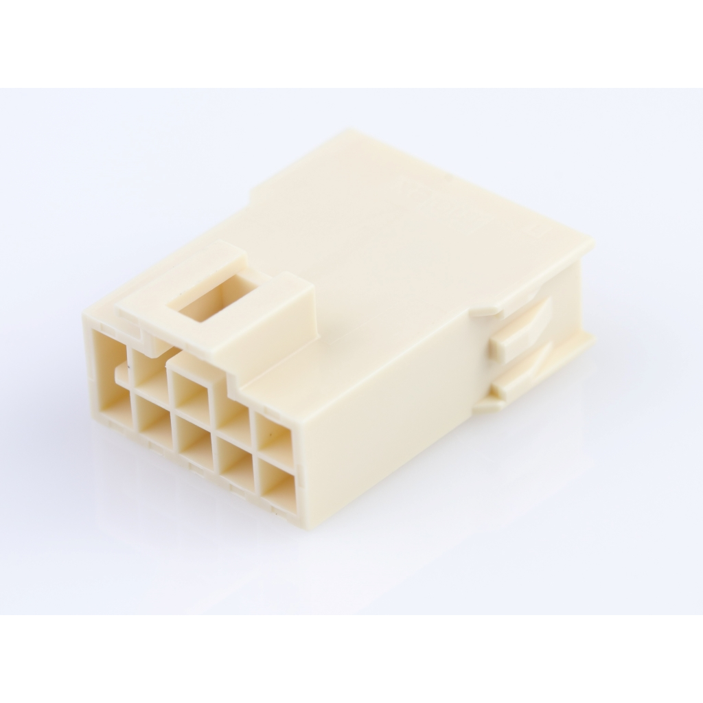 Molex-2014442110 Einzeladersteckverbinder, Gehäuse Conn Housing PL 10 POS 2.5mm Crimp ST Cable Mount Natural Nano-Fit Bag
