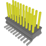 Conn Unshrouded Header HDR 20 POS 1.27mm Solder ST Top Entry SMD Tube