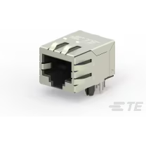 TE Connectivity-5-2301994-6 Connector Telephone and Telecom Conn RJ-45 RCP 8 POS 1.27mm Solder RA Thru-Hole 10 Terminal 1 Port Cat 5 Tray