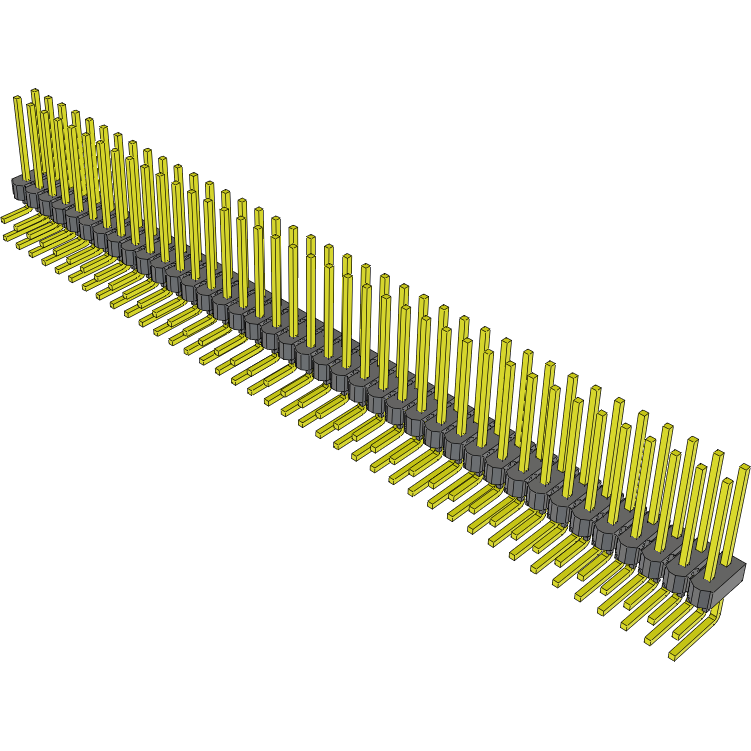Samtec-MTSW-139-09-T-D-430-RA Steckverbinderleisten und Leiterplattenbuchsen Conn Unshrouded Header HDR 78 POS 2.54mm Solder RA Side Entry Thru-Hole Bulk