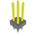 Conn Unshrouded Header HDR 4 POS 2.54mm Solder ST Top Entry Thru-Hole