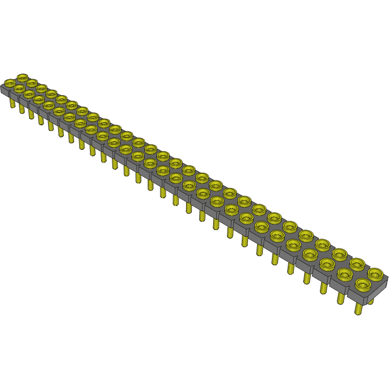 Samtec-SDL-128-G-12 Piastre connettori e prese PCB Conn Socket Strip SKT 56 POS 2.54mm Solder ST Top Entry Thru-Hole Tube