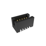 Minitek127®, Board/Wire to Board connector, Shrouded Vertical Header, Through Hole, Double Row, 10 Positions, 1.27 mm (.050in) Pitch
