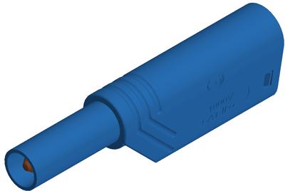 SKS Kontakttechnik-LAS S WS BLUE Equipo de prueba electrónico del conector Conn Banana M 1 POS Screw ST Cable Mount 1 Port