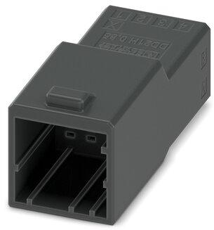 PHOENIX CONTACT-1378343 Einzeladersteckverbinder, Gehäuse Conn Housing M 8 POS 2.5mm Crimp ST Cable Mount Black Cardboard