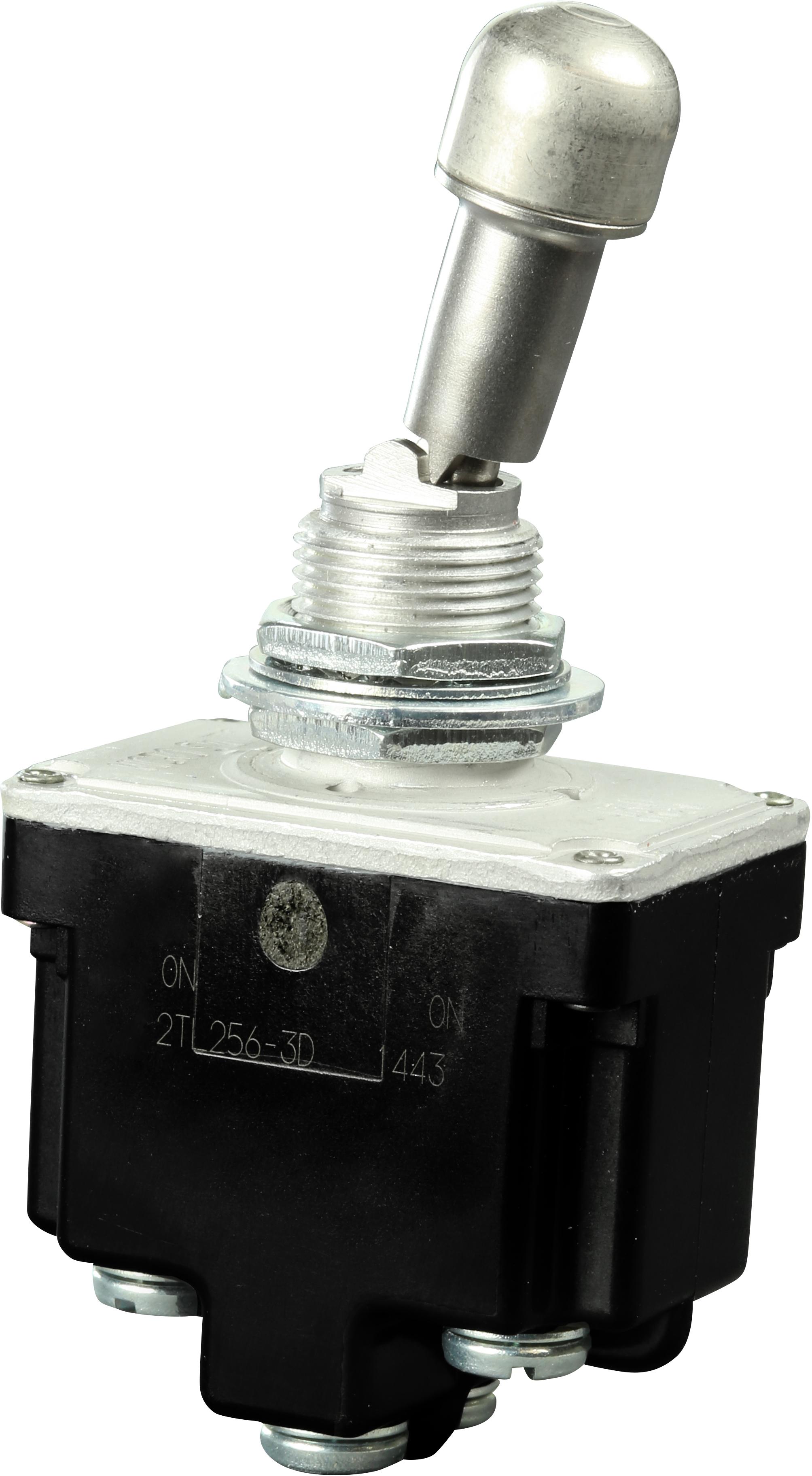 Honeywell-2TL256-3D Interruttore a levetta Switch Toggle ON None ON DPDT Locking Lever Screw 20A 277VAC 250VDC Panel Mount with Threads