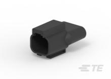 TE Connectivity-DT04-2P-RT22 Connector Discrete Wire Housing Conn Housing RCP 2 POS 5.46mm Crimp ST Cable Mount Black Box