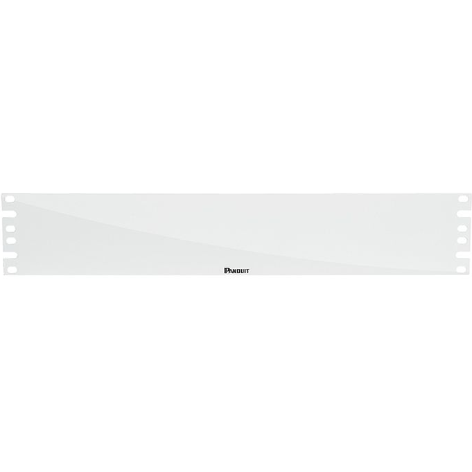 Panduit-DPFP2WH null 2RU Horizontal Flat Rack Filler Panel, White