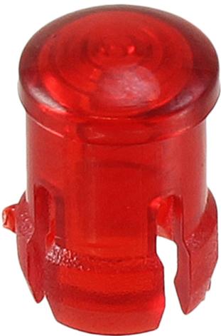 Visual Communications-SMB_200_RTP Optische Linsen Round Optical Lens Red Polycarbonate