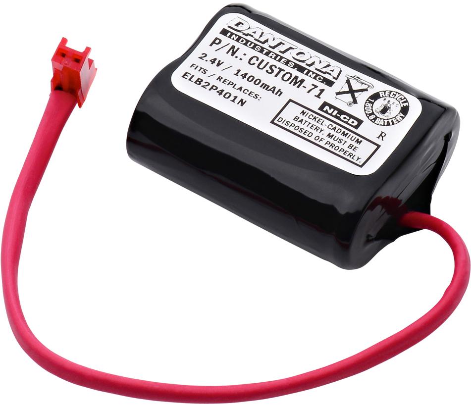 Dantona Industries-CUSTOM-71 Batteries Nickel Battery Cylindrical 2.4V 1.4Ah 4/5A Rechargeable Bulk
