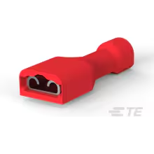 TE Connectivity-2-520194-2 连接器端子 Quick Disconnect Terminal 18-22AWG Brass Red F 21.71mm Tin Carton/Loose