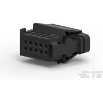 TE Connectivity-1-1670990-1 Einzeladersteckverbinder, Gehäuse Conn Housing RCP 10 POS 2.5mm Crimp ST Cable Mount Black Bulk