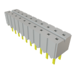 Conn Socket Strip SKT 20 POS 2.54mm Solder ST Top Entry Thru-Hole Tube