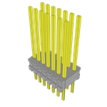 Conn Unshrouded Header HDR 14 POS 1.27mm Solder ST Top Entry Thru-Hole Bulk