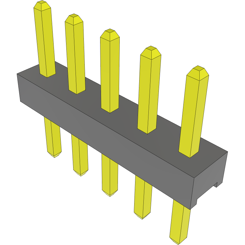 Samtec-MTMM-105-04-G-S-134 Steckverbinderleisten und Leiterplattenbuchsen Conn Unshrouded Header HDR 5 POS 2mm Solder ST Top Entry Thru-Hole Bulk