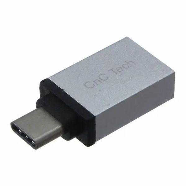 CnC Tech, LLC-1005-1050-SV Connector USB USB C to USB A Adapter Connector USB