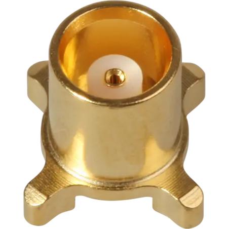 HUBER+SUHNER-82_MCX-S50-0-29/111_NM Connector RF Conn MCX 0Hz to 6GHz 50Ohm Solder ST SMD F Gold Over Nickel T/R
