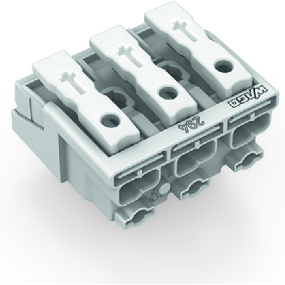 WAGO-294-5003 Potencia del conector Conn Power 3Power POS Spring Clamp ST Panel Mount 1 Port Foil