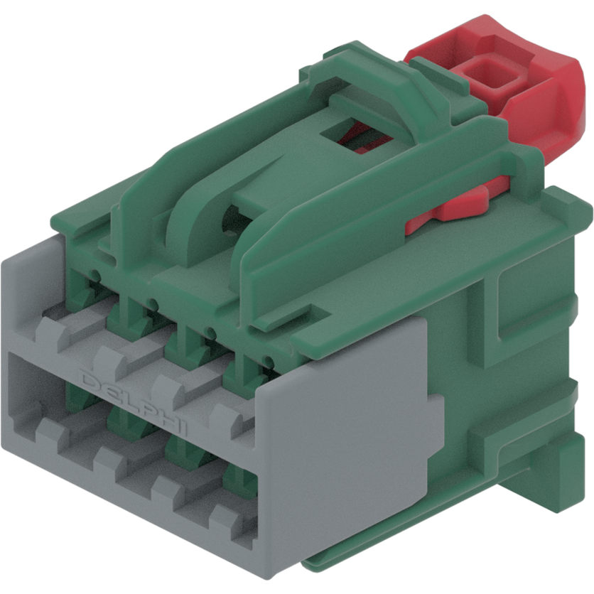 Delphi-33223795 Einzeladersteckverbinder, Gehäuse ASM CONN 8 F OCS 2.8 GRN