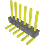 Conn Unshrouded Header HDR 6 POS 2.54mm Solder RA Side Entry Thru-Hole Bulk