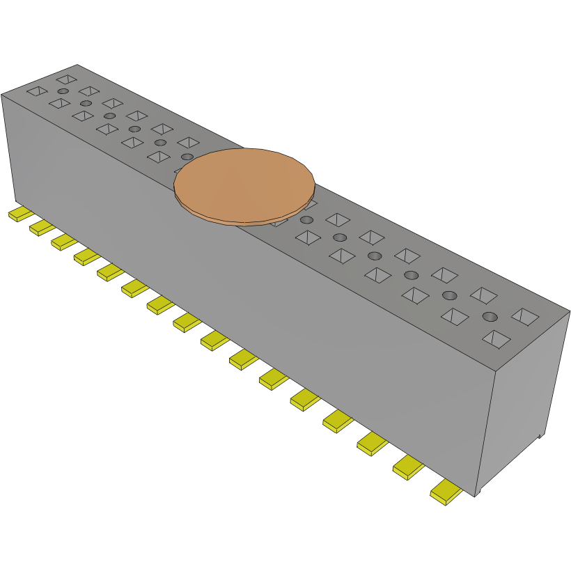 Samtec-FLE-116-01-G-DV-A-K 连接器插头及 PCB 插座 Conn Socket Strip SKT 32 POS 1.27mm Solder ST SMD Tube