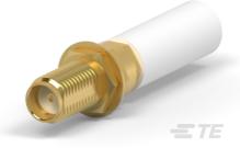 TE Connectivity-2034-5005-00 RF-Steckverbinder Conn SMA 0Hz to 6GHz 50Ohm Clamp ST Panel Mount RCP Gold Over Copper Carton