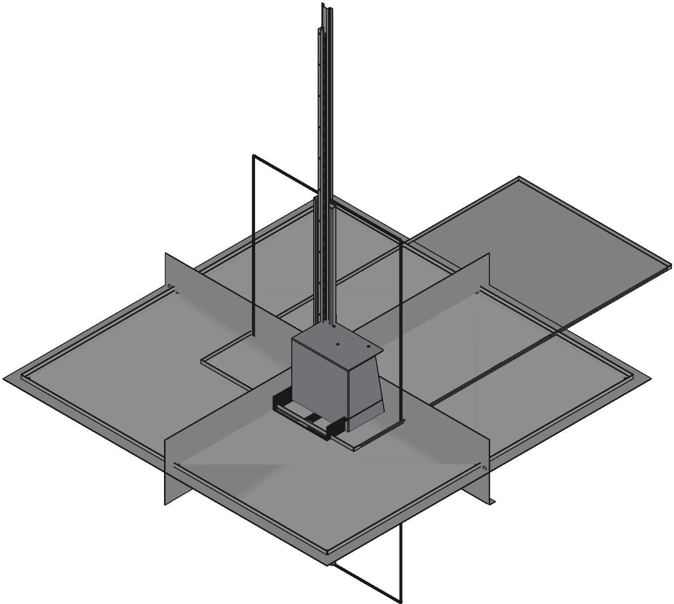 Hammond Manufacturing-1422N4F12F  Two Door Floormount Enclosures - Nema 4 Continuous Hinge, Clamped Doors