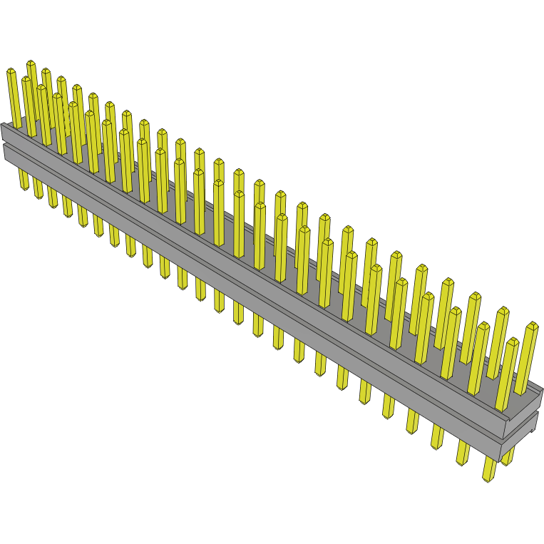 Samtec-TW-25-09-G-D-135-120 Piastre connettori e prese PCB Conn Board Stacker HDR 50 POS 2mm Solder ST Top Entry Thru-Hole Bulk
