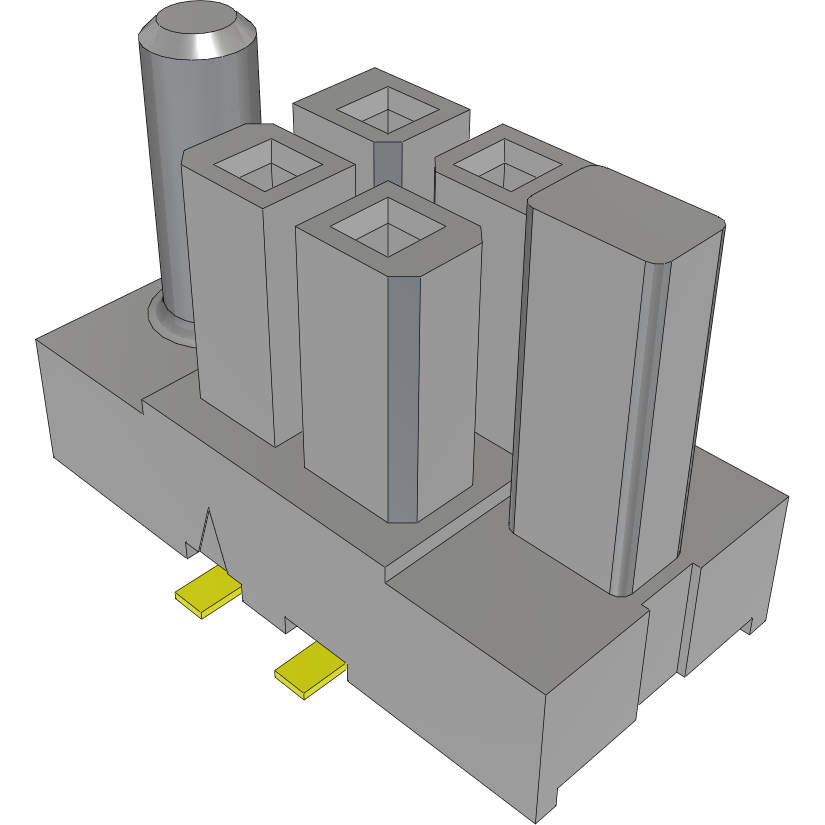 Samtec-IPBS-102-02-T-D-GP Steckverbinderleisten und Leiterplattenbuchsen Conn Isolated Power Socket SKT 4Power POS 4.19mm Solder ST Top Entry SMD Power Mate® Tube