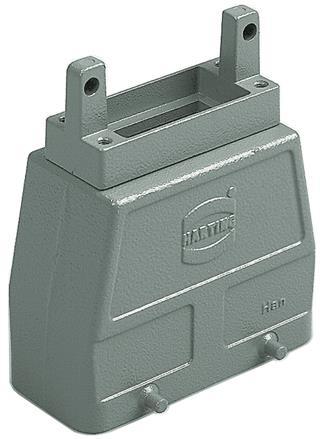 HARTING-09300244411 Schrumpfbalgenadapter Hood 180° 24B Shell Size Powder Die Cast Aluminum Double Lock Han®
