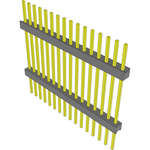 Conn Board Stacker HDR 16 POS 2.54mm Solder ST Top Entry Thru-Hole Bulk