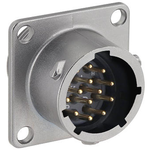 Eaton-UT0X012E14P Steckverbinder, rund Conn Circular PIN 14 POS Solder Cup ST Flange Mount 14 Terminal 1 Port