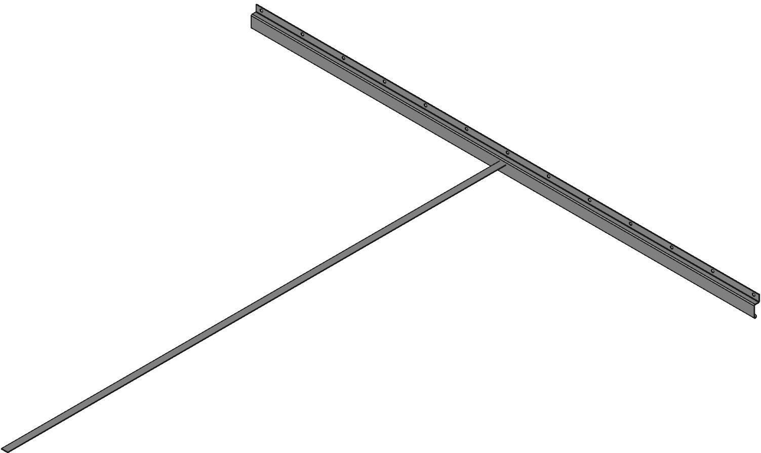 Hammond Manufacturing-DK60GY null Drip Shield Kit, Steel, Gray, 59In Length, 0.5In Height