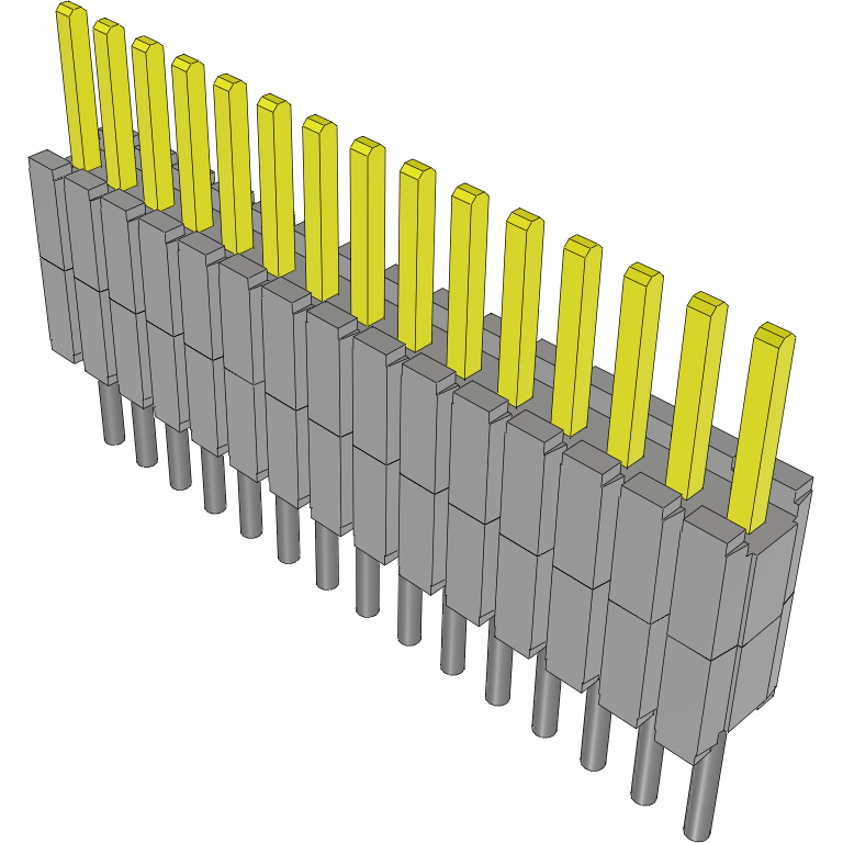 Samtec-DWM-15-01-L-S-200 Steckverbinderleisten und Leiterplattenbuchsen Conn Board Stacker HDR 15 POS 1.27mm Solder ST Thru-Hole Tube