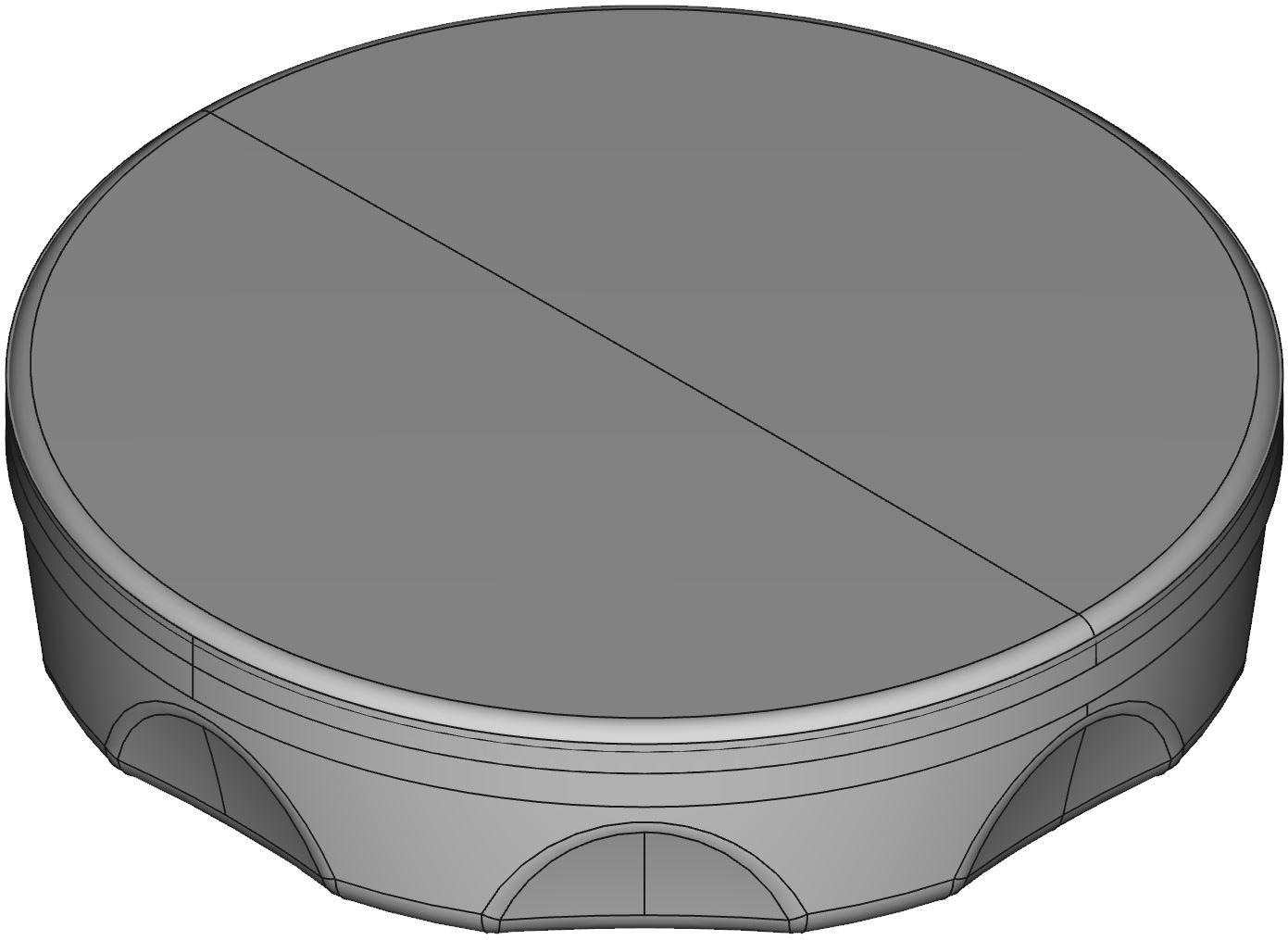 Hammond Manufacturing-HP200PCLG Schalterzubehör Switch Access Round Hole Plug Push Button Switch