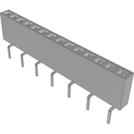 Conn Socket Strip SKT 14 POS 2.54mm Solder ST Bottom Entry Thru-Hole TIGER CLAW™ Tube
