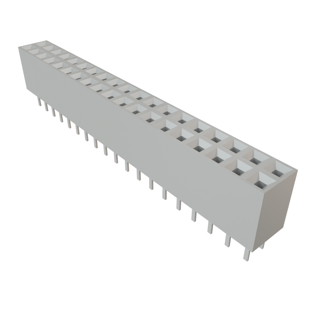 Samtec-BCS-119-L-D-TE 连接器插头及 PCB 插座 Conn Socket Strip SKT 38 POS 2.54mm Solder ST Top Entry Thru-Hole TIGER CLAW™ Tube