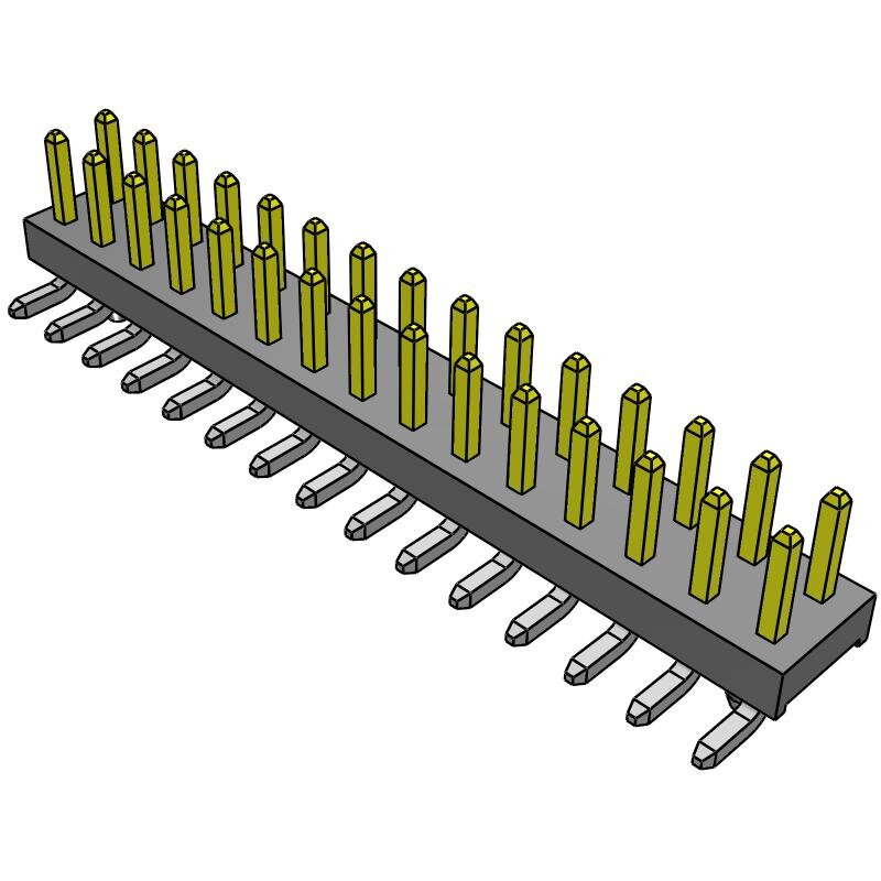 Samtec-TMM-115-01-S-D-SM-A Steckverbinderleisten und Leiterplattenbuchsen Conn Unshrouded Header HDR 30 POS 2mm Solder ST Top Entry SMD Tube